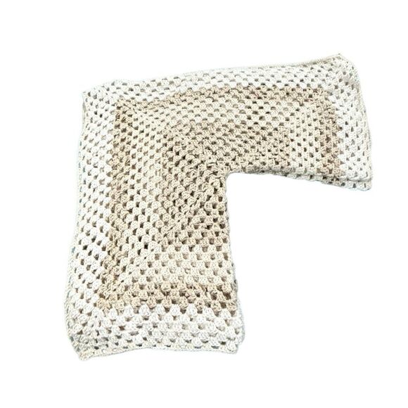 PLUS SIZE Handmade plus size hexagon long sleeve sweater - Picture 6 of 8